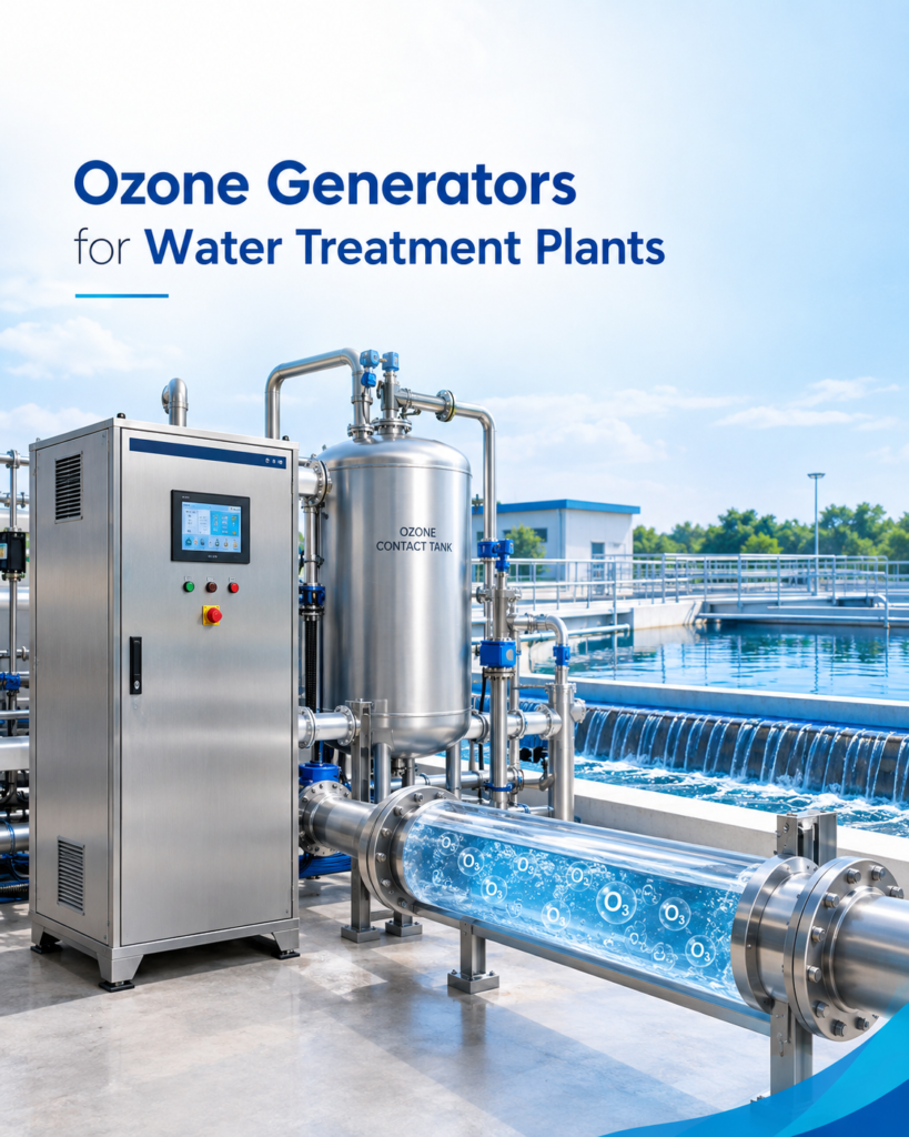 Ozone generator for WTP